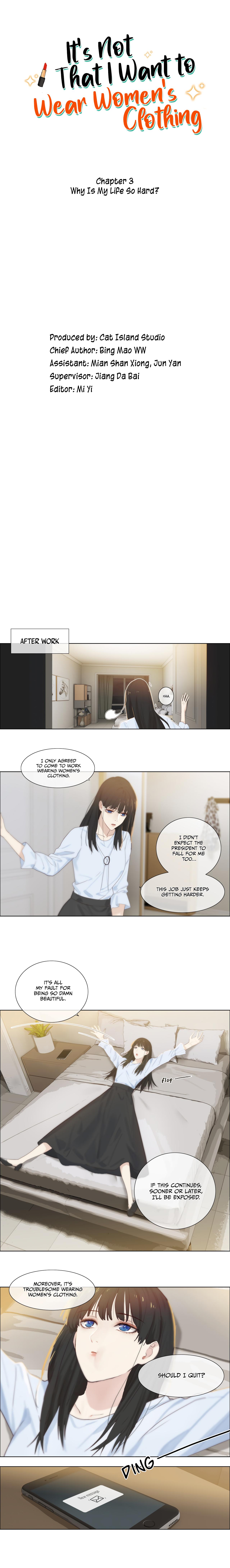 It S Not That I Want To Wear Women S Clothing Ch 3 Page 1 Mangago